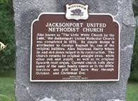 Jacksonport WI historical sign